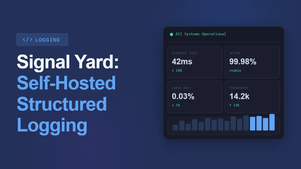 Introducing SignalYard: Self-Hosted Structured Logging for Azure That Costs Cents